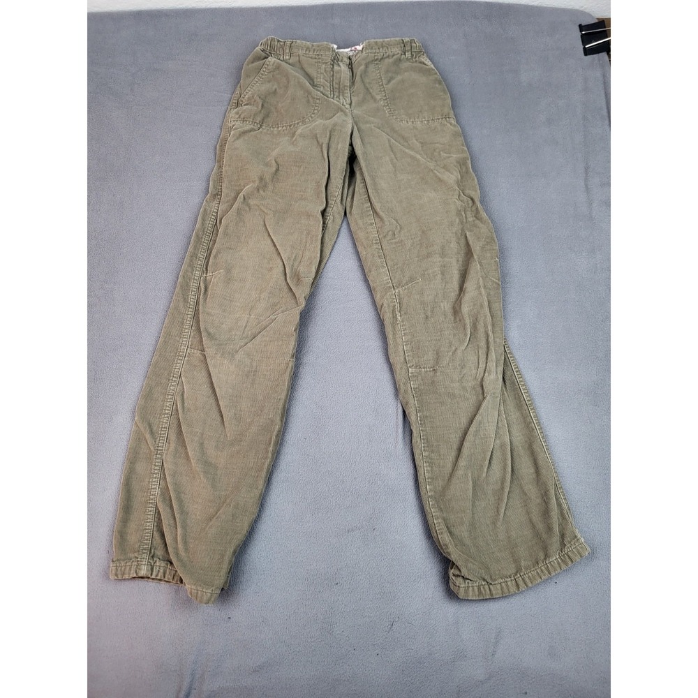 Mini Boden Corduroy Pants Girls 11-12Y Brown Baggy Long Academia Preppy Elastic